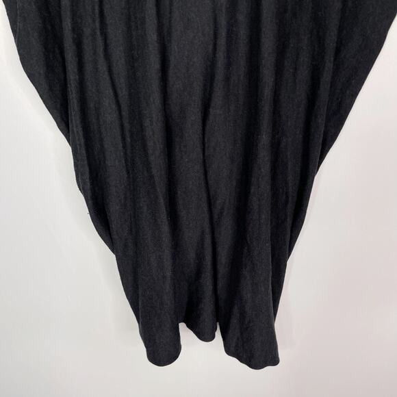 Allsaints Womens Small Dark Gray Itat Reversible Tee Sweater Short Sleeve Twist - Picture 6 of 9